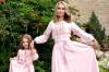 Нарядна дитяча сукня з ніжно-рожевого льону    Модель: ДП16/14-278 фото 3
