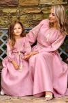 Казково красива сукня пудрово-рожевого відтінку        Модель: П16/7-276 фото 5