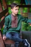 Дитяча вишиванка для хлопчика з натурального льону Модель: ДМ07/1-236 фото 2
