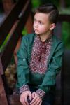 Дитяча вишиванка для хлопчика з натурального льону Модель: ДМ07/1-236 фото 1