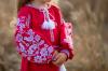 Вишите плаття  для дівчинки "Пташенята червоні" від тм "Калина"   фото 4