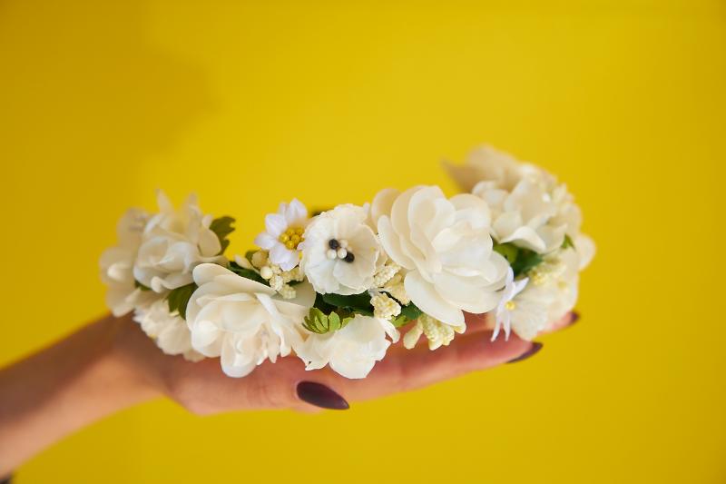 Віночок "Білі квіти" фото 1