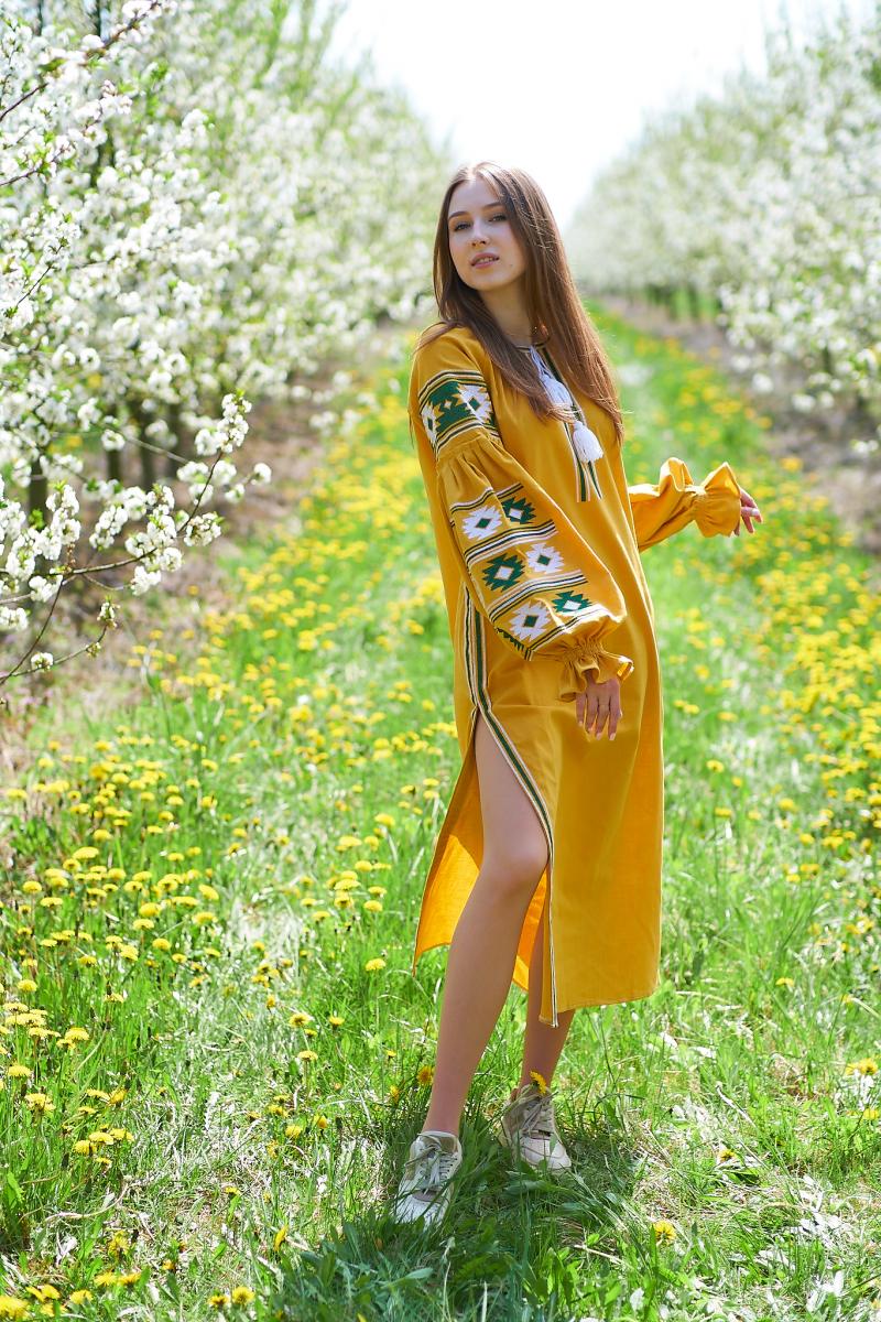Стильна жіноча сукня прямого крою "Сонячна" фото 4