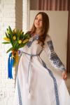 Жіноча сукня "Старовинна" (блакитна вишивка) фото 1