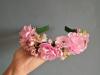 Віночок ручної роботи "Квіти ніжно - рожеві" фото 1