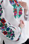 Жіноча вишиванка на льоні "Квіткові барви" від ТМ "Калина" фото 5