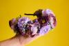 Віночок з фіолетовими квітками фото 1