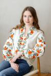 Вишукана жіноча вишиванка "Чорнобривці" від ТМ "КАЛИНА"
