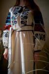 Неймовірна жіноча лляна сукня "Борщівський колорит"  фото 3