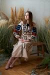 Неймовірна жіноча сукня з домотканого полотна "Борщівський колорит"  фото 1
