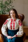 Жіноча лляна вишиванка з оригінальною вишивкою "Яворівщини" від ТМ КАЛИНА фото 4