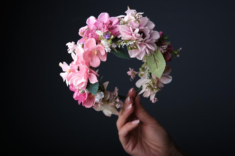 Розкішний віночок  "Петриківський" фото 1