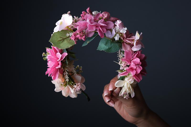 Розкішний віночок  "Петриківський" фото 2