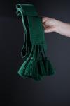 Крайка жіноча велика 3 метри з китичками, колір зелений фото 1