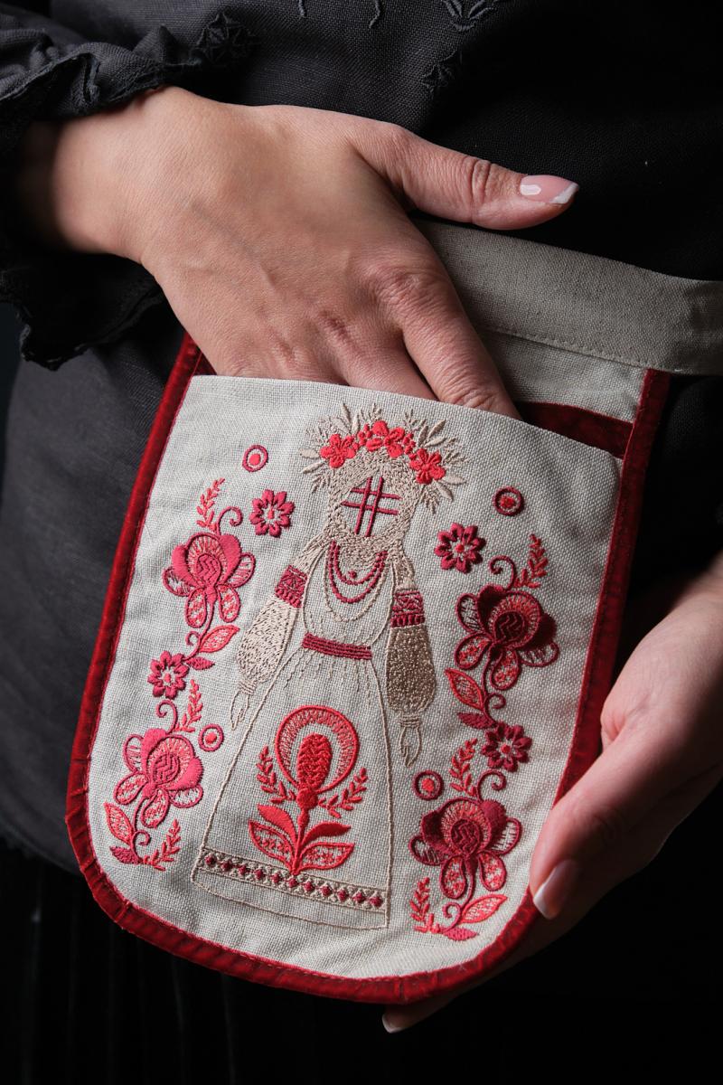 Ладунка (сумка-кишенька) лляна "Мотанка" фото 1