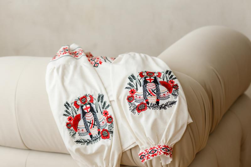 Жіноча вишиванка-оберіг з натуральної тканини "Мотанка" від ТМ КАЛИНА фото 5