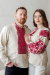 Парний комлпект лляних вишиванок "Оберіг" від ТМ КАЛИНА