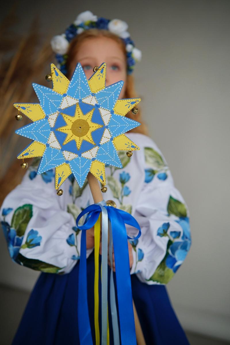 Різдвяна зірка (мала) патріотична