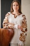 Лляна жіноча вишиванка "Омріяна" (беж) від ТМ КАЛИНА фото 1