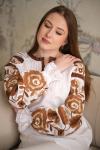 Лляна жіноча вишиванка "Омріяна" (беж) від ТМ КАЛИНА фото 4