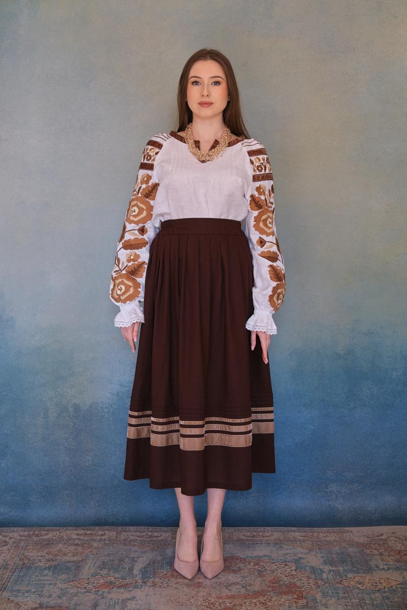 Лляна жіноча вишиванка "Омріяна" (беж) від ТМ КАЛИНА фото 7