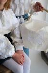Ніжна лляна вишиванка для дівчаток "Розквіт"  від ТМ КАЛИНА фото 2