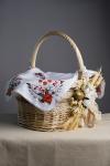 Рушник вишитий на великодній кошик фото 1