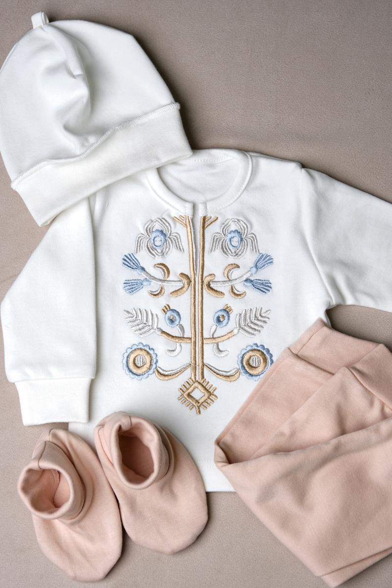 Вишитий костюм для хрещення хлопчика "Англелик"