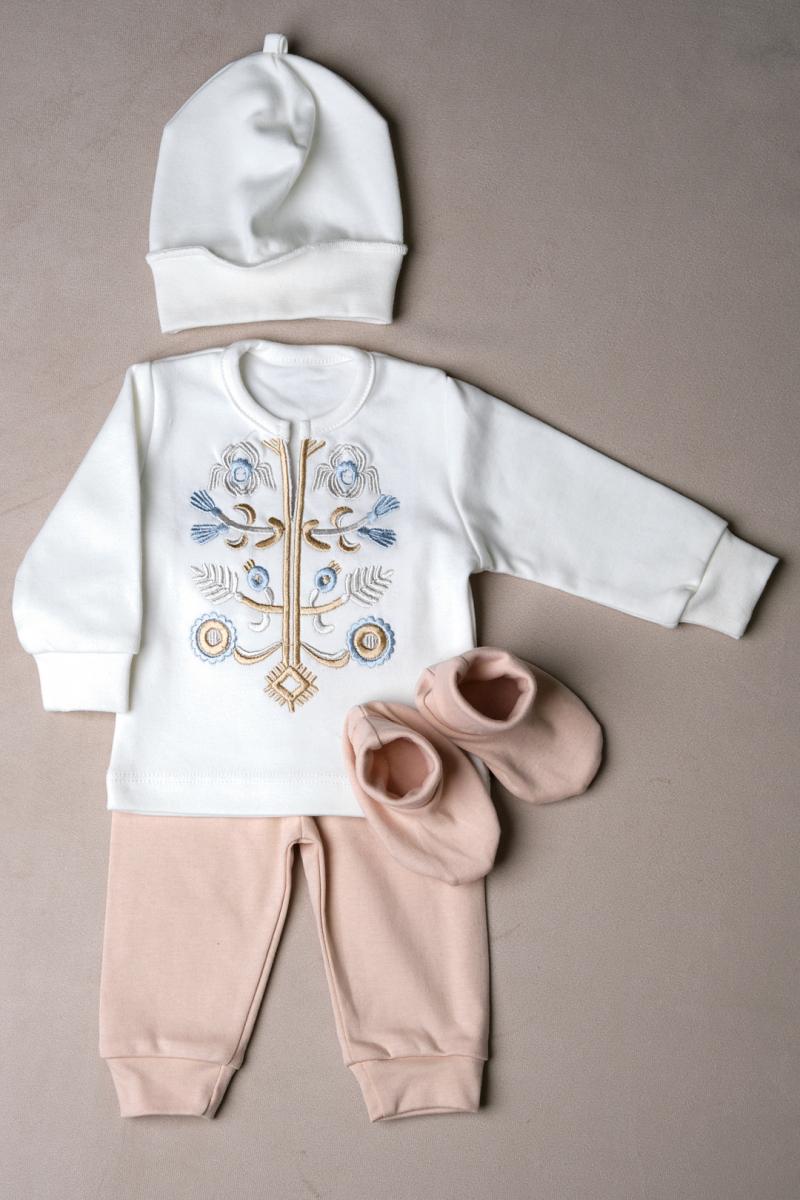 Вишитий костюм для хрещення хлопчика "Англелик" фото 1