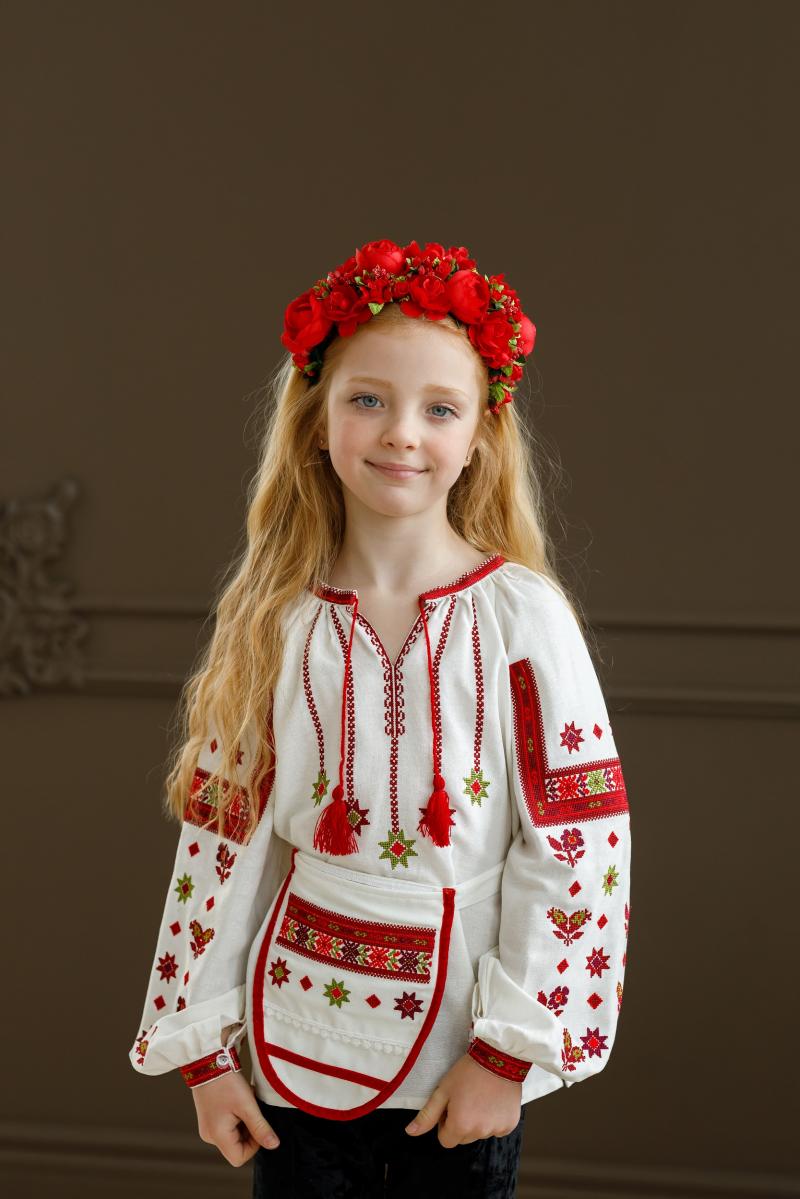 Дитяча ладунка (сумка-кишенька) лляна "Зірочка" фото 2