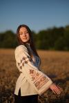 Жіноча лляна  вишиванка з широким рукавом від ТМ КАЛИНА фото 4