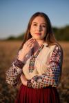 Жіноча лляна вишиванка з комірцем від ТМ КАЛИНА